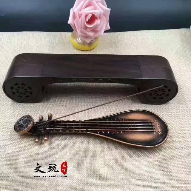 红木材质古典古琴音响香器 创意文化礼品有格调-5