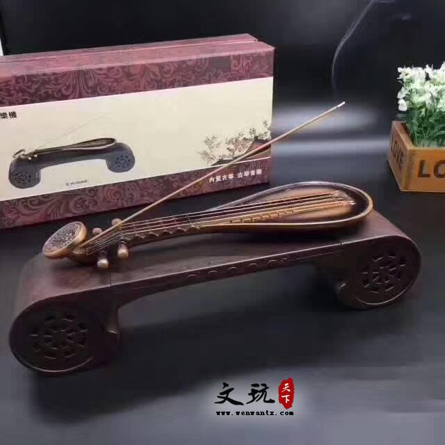 红木材质古典古琴音响香器 创意文化礼品有格调-10