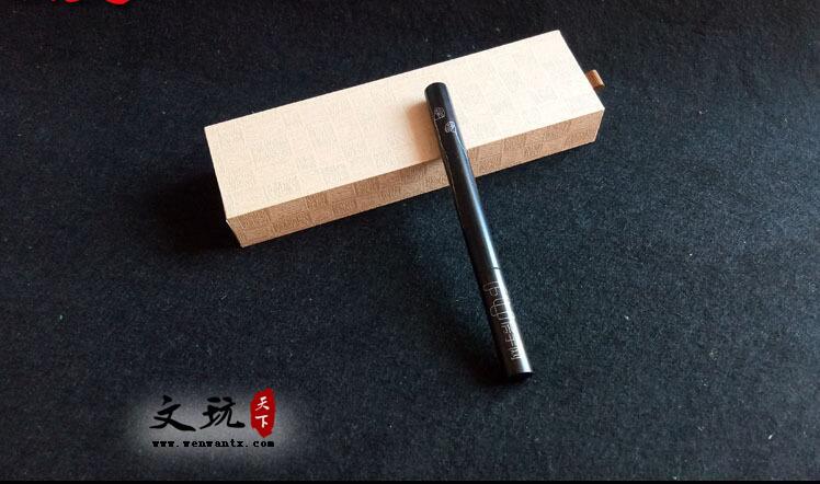 中国风古典木质中性笔 黑檀镶嵌银丝红木笔 实用办公创意礼品定制-4