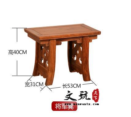 将军茶台功夫茶桌椅古典中式红木茶台-11