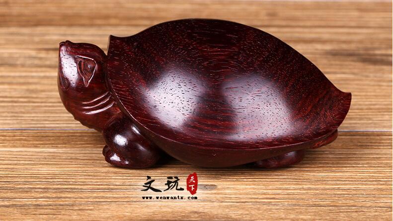 印度小叶紫檀乌龟摆件 木雕工艺品-1