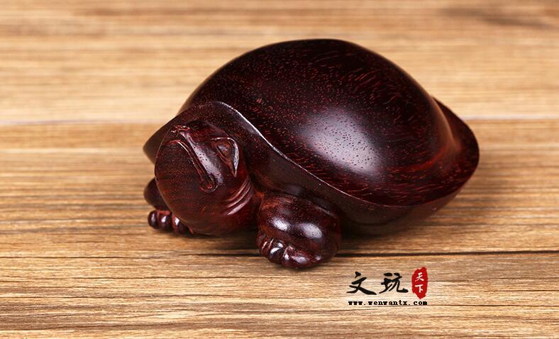 印度小叶紫檀乌龟摆件 木雕工艺品-7