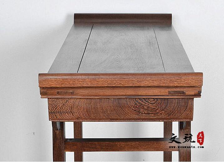 红木家具鸡翅木条案 供桌神台供台案台条几案几新中式玄关桌-6