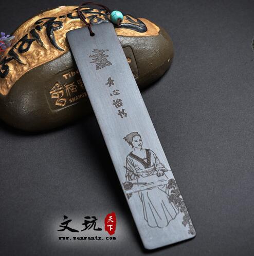 琴棋书画书签四件套中国风 古典红木会议贵宾礼品 民族风特色礼品-6