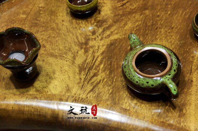 黄金樟根雕茶几整体树根 实木天然茶桌功夫茶台古典风格-4