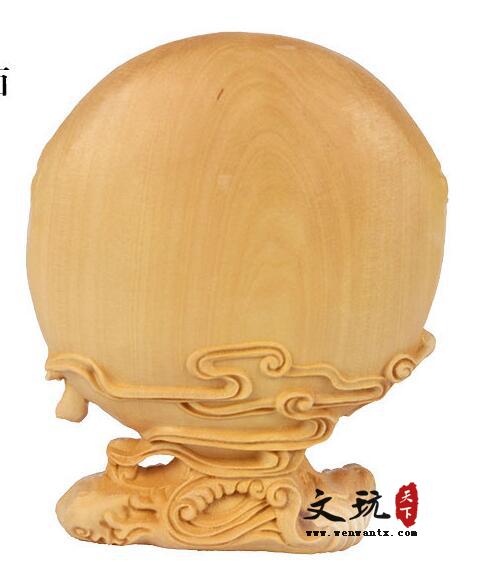 黄杨木雕自在观音木质工艺品 雕刻手把件-4