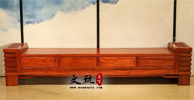 新中式红木家具刺猬紫檀电视柜客厅地柜储物-5