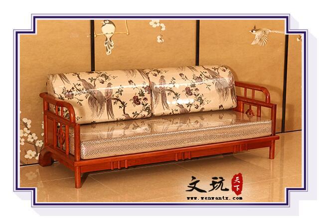 红木沙发 刺猬紫檀实木家具富丽沙发5件套-5