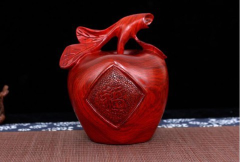 缅甸花梨木苹果木雕 红木摆件家居客厅装饰品摆设 工艺礼品