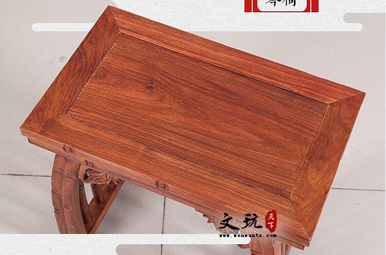 中式仿古红木家具 非洲黄花梨学生写字台 古琴桌 古筝台-5