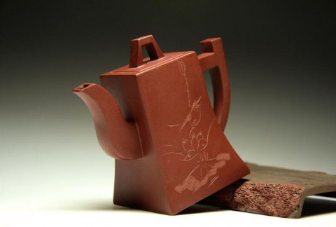 宜兴原矿正品紫砂壶全手工刻绘段泥小品功夫紫砂茶壶