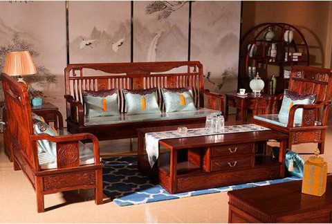 红木沙发新中式客厅沙发刺猬紫檀红木家具