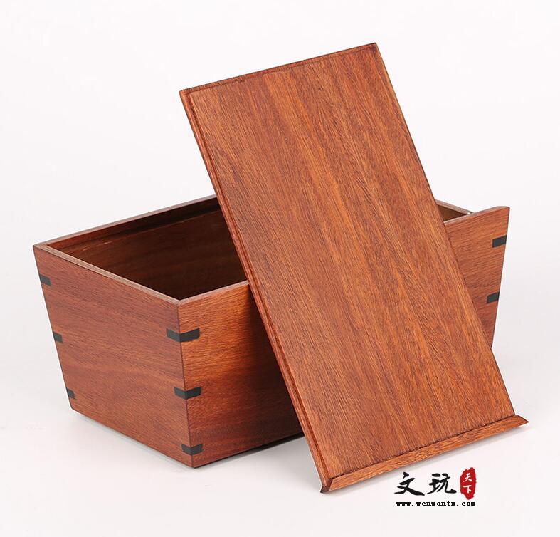 汉风纸巾盒创意文具中国风 木质家用茶几抽纸盒-4