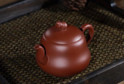 宜兴原矿大红袍葫芦壶正品全手工茶壶