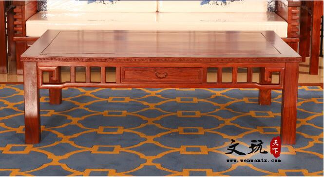 红木沙发 刺猬紫檀实木荷塘月色沙发 客厅古典红木沙发组合-7