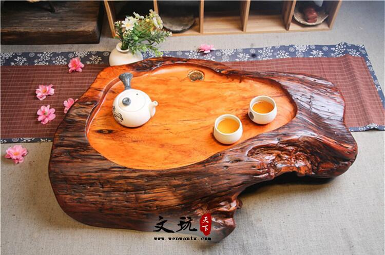 红豆杉根雕茶盘工艺简洁实木茶几根雕打磨精美艺术工艺品实用茶道-6
