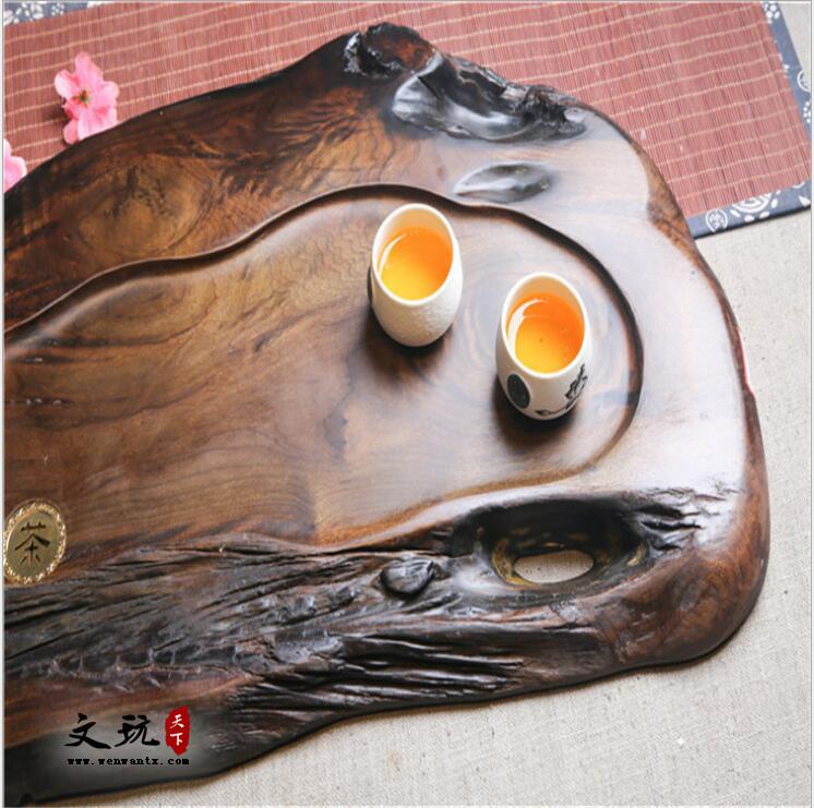 阴沉楠实木精美天然根雕实用木质工艺品家用干湿泡茶专用茶盘-2