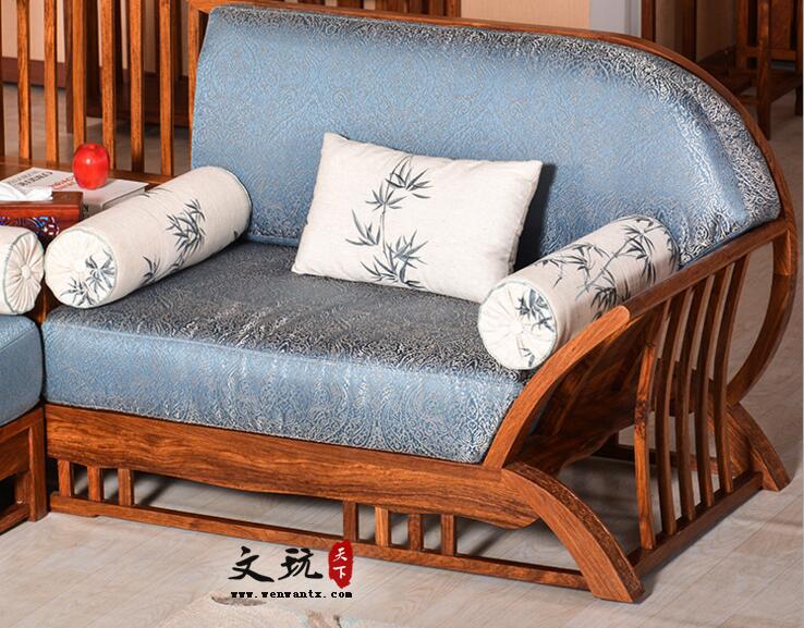 红木组合沙发西施贵妃沙发刺猬紫檀新中式客厅家具-2