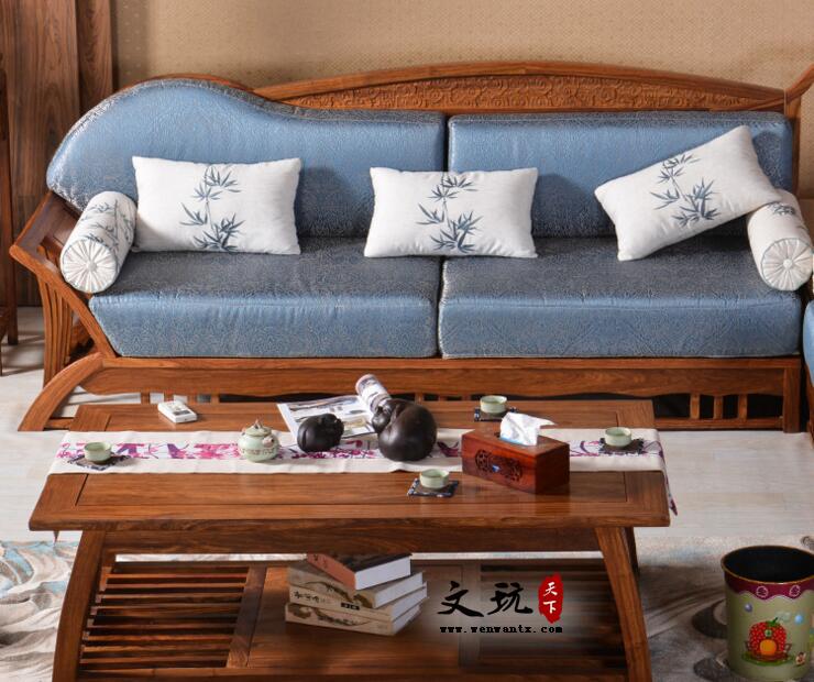 红木组合沙发西施贵妃沙发刺猬紫檀新中式客厅家具-4