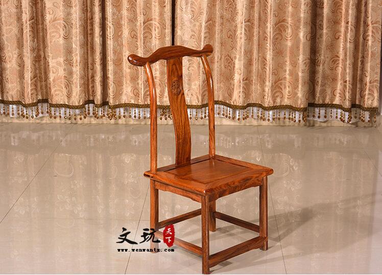小官帽椅实木儿童椅子刺猬紫檀家具-1