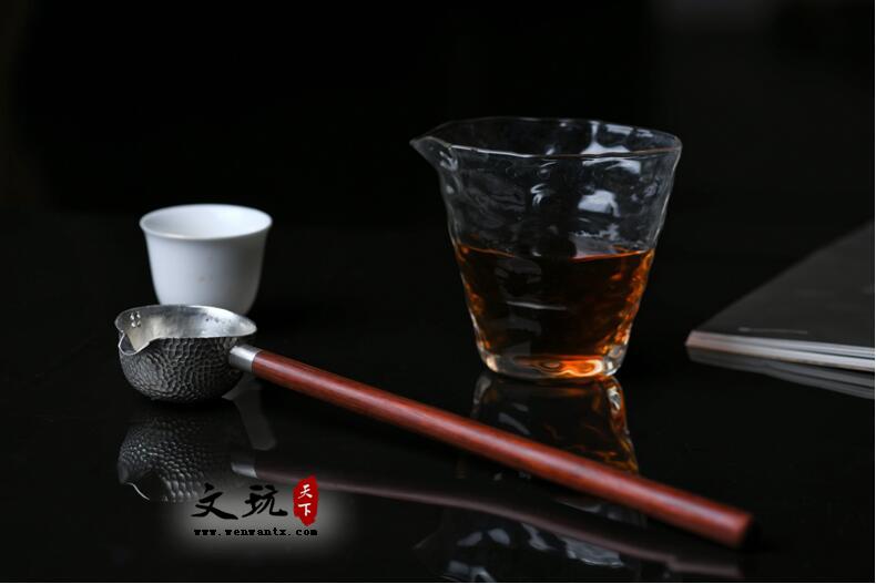 印度小叶紫檀分茶器舀茶勺-5