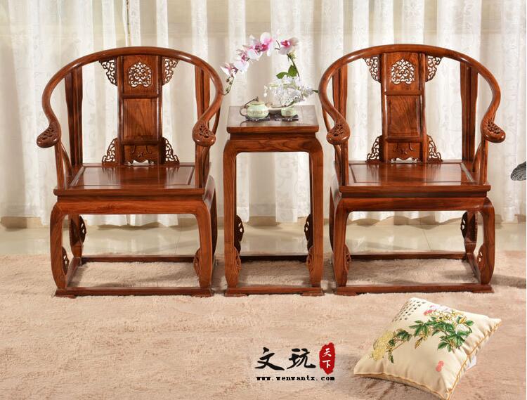 古典中式椅组合三件套明式红木家具皇宫椅-1