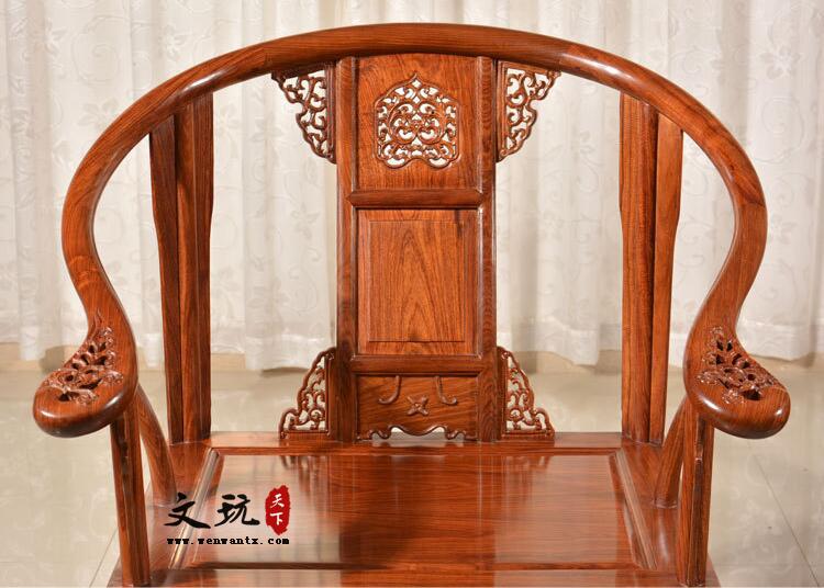 古典中式椅组合三件套明式红木家具皇宫椅-6