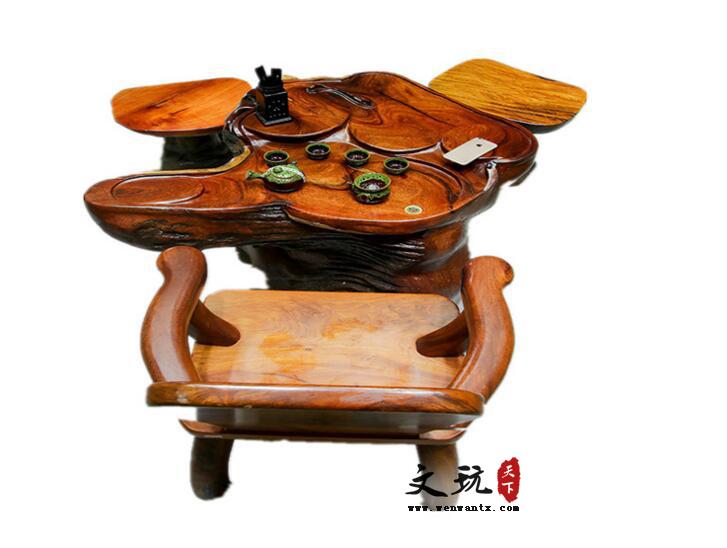 天然红木根雕缅甸花梨茶几办公家居泡茶桌中国古典茶台-1